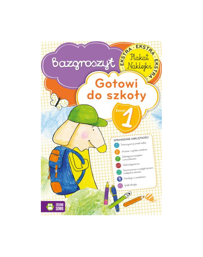Książ. Bazgroszyt. Gotowi do szkoły. Cz.1 ZIELONA SOWA główny