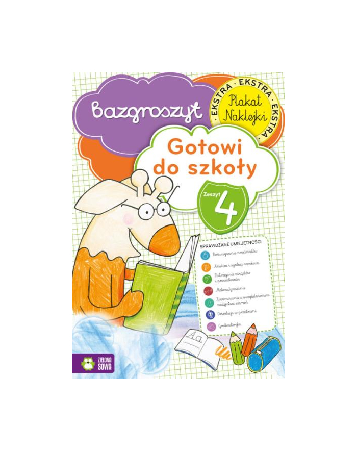 Książ. Bazgroszyt. Gotowi do szkoły. Cz.4 ZIELONA SOWA główny