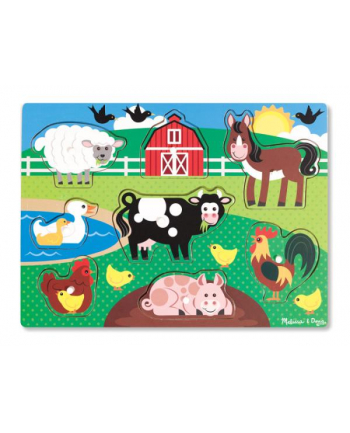 MELISSA Puzzle drewniane Farm animals 19050