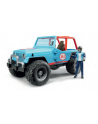 Jeep Cros Country Racer niebieski z figurką 02541 BRUDER - nr 1