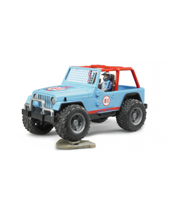 Jeep Cros Country Racer niebieski z figurką 02541 BRUDER