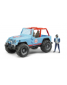 Jeep Cros Country Racer niebieski z figurką 02541 BRUDER - nr 7