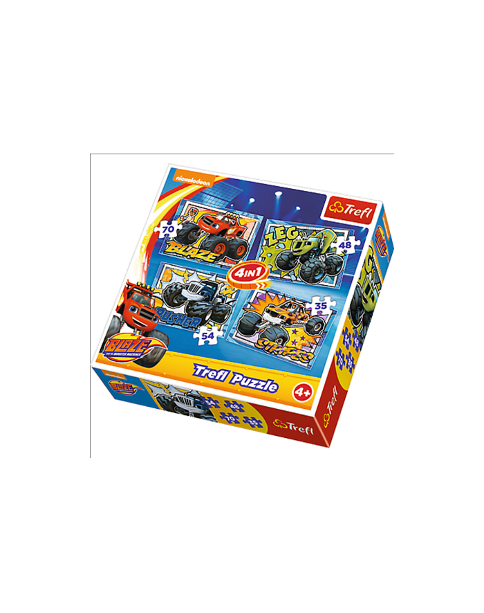 Puzzle 4w1 Blaze i jego przyjaciel 34267 TREFL główny