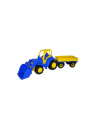 Polesie 520 "Mistrz" traktor z łyżką i przyczepą w siatce - nr 1