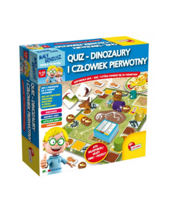 Mały Geniusz Quiz - Dinozaury i Człowiek Pierwotny 54374 LISCIANI