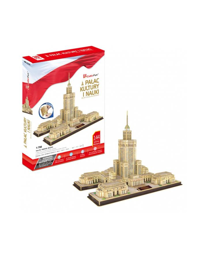 Puzzle 3D Pałac Kultury i Nauki 144el 20224 DANTE główny