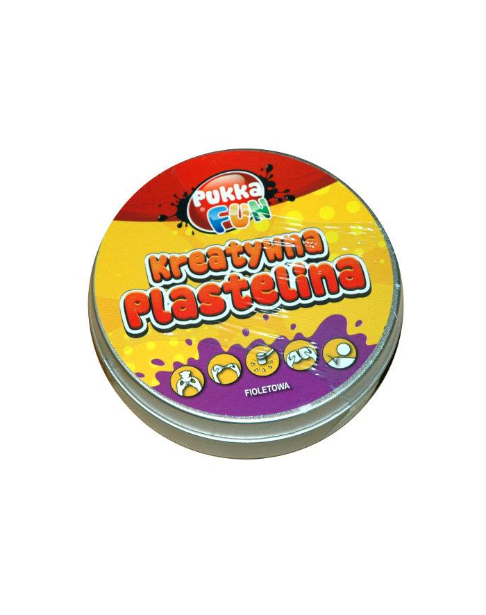 Plastelina kreatywna 60g fioletowa PUKKA główny