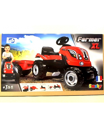 Traktor XL czerwony SMOBY