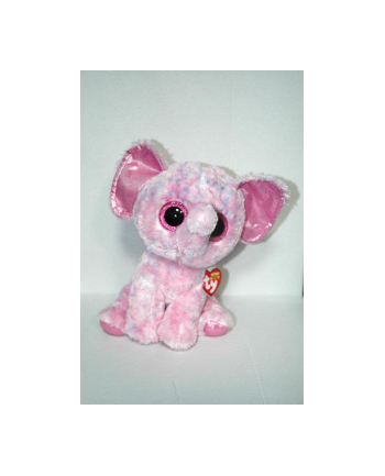 TY BEANIE BOOS ELLIE - pink speckled elephant  24cm 34108