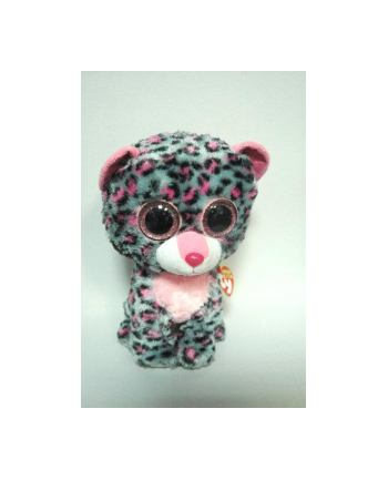 TY BEANIE BOOS TASHA - pink/grey leopard  24cm 37038