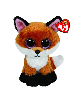 TY BEANIE BOOS SLICK - brązowy lis średni 24cm 37042