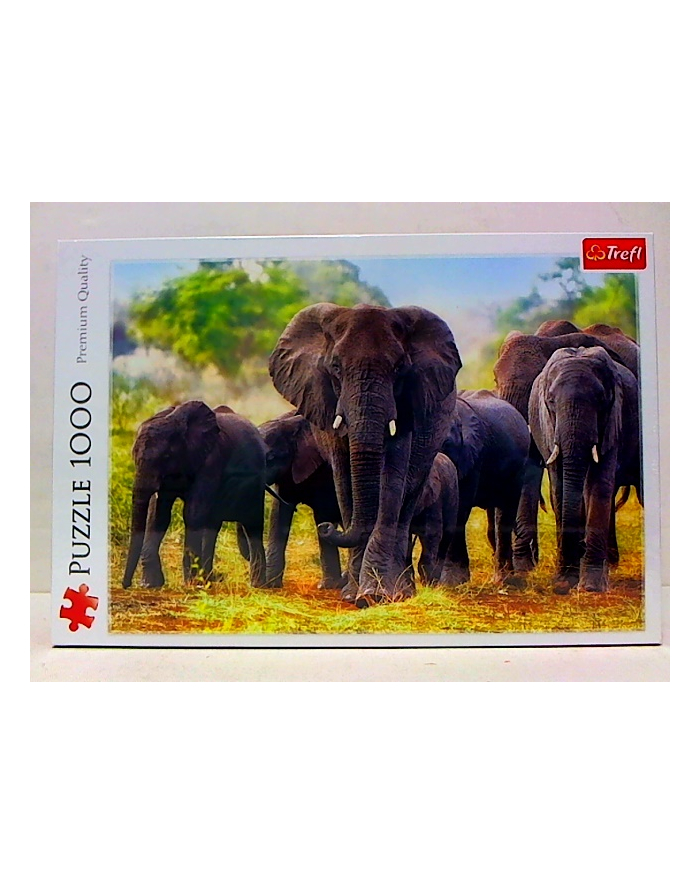Puzzle 1000el Afrykańskie słonie 10442 Trefl główny