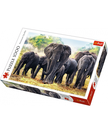 Puzzle 1000el Afrykańskie słonie 10442 Trefl nr 1