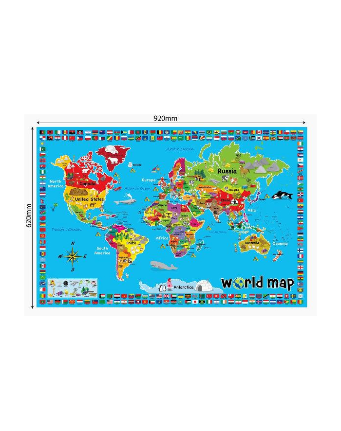 Mata mapa świat w pud. RUSSEL 3287R główny
