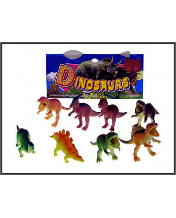 Dinozaury 6-8cm 8szt w worku HIPO