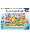 Puzzle 2x24 Na budowie 078004 RAVENSBURGER - nr 1
