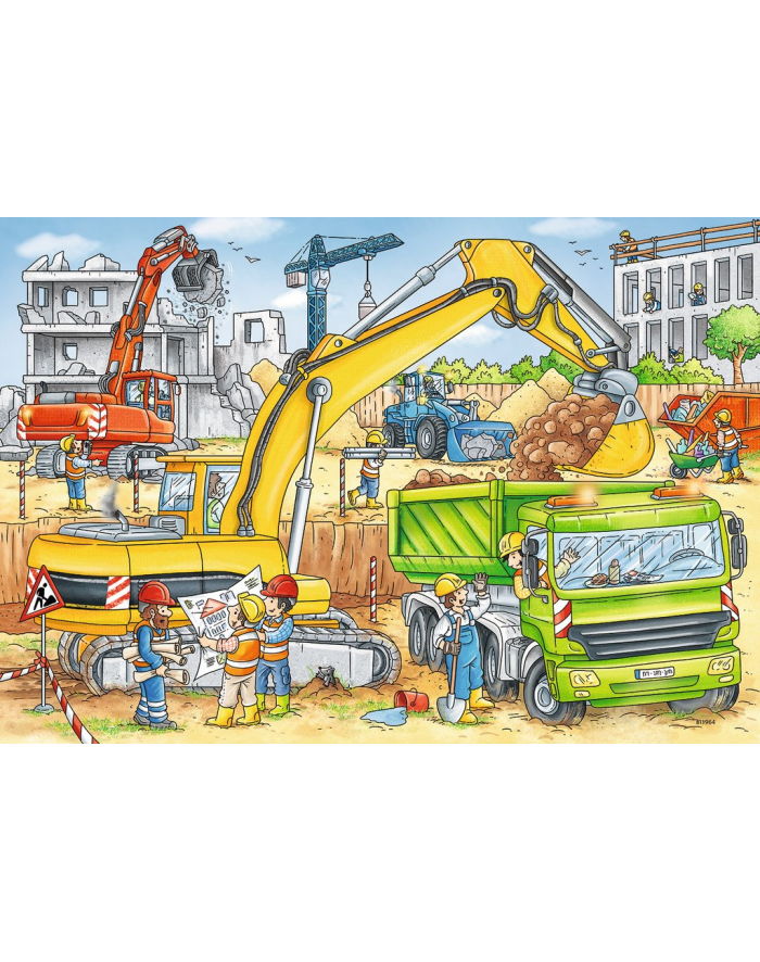 Puzzle 2x24 Na budowie 078004 RAVENSBURGER główny