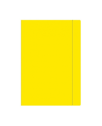 Teczka z gumką A4+ Fluo żółta INTERDRUK