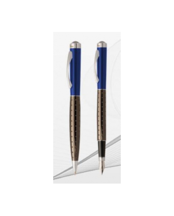 Pióro + długopis niebieskie w etui KK472-PDN