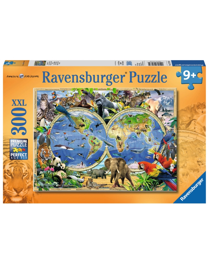 Puzzle 300el Świat z dzikimi zwierzętami 131730 RAVENSBURGER główny