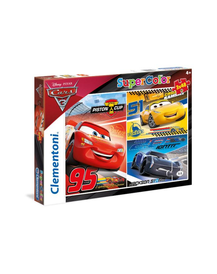 Clementoni Puzzle 3x48el Cars 3 25221 główny