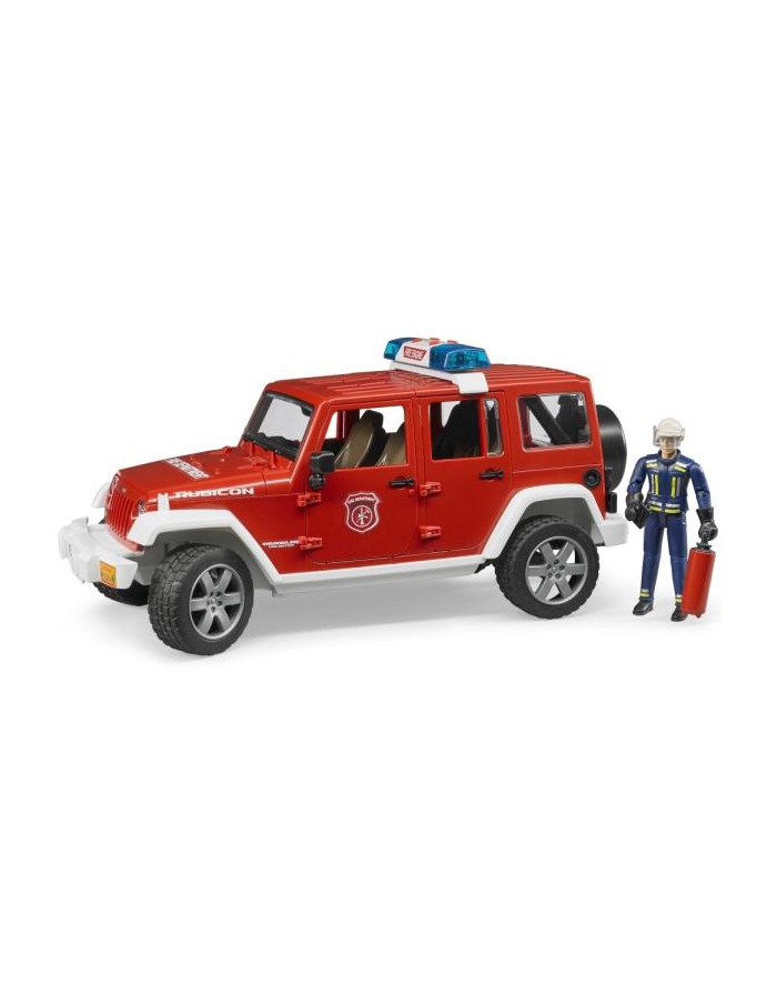 Jeep Wrangler Unlimited Rubicon Straż Pożarna z figurką 02528 BRUDER główny