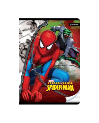 Zeszyt 32k 3linie Spider Man imiennik+plan p5