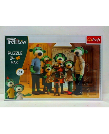 Puzzle 24-Maxi Trefliki Portret rodzinny z Robobotem 14254 Trefl