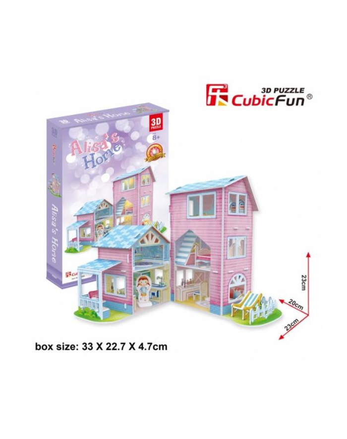 Puzzle 3D Alisat's home domek dla lalek 73el P689H 30689 główny