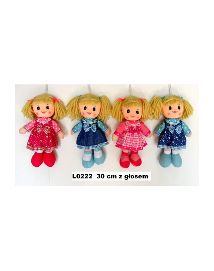 Lalka szmacianka z głosem 30cm MIX 146786 główny