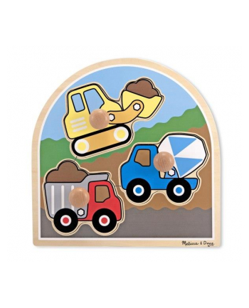 MELISSA Puzzle drewniane - Pojazdy budowlane 13395
