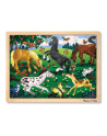 MELISSA Puzzle drewniane - Konie 13801 - nr 1