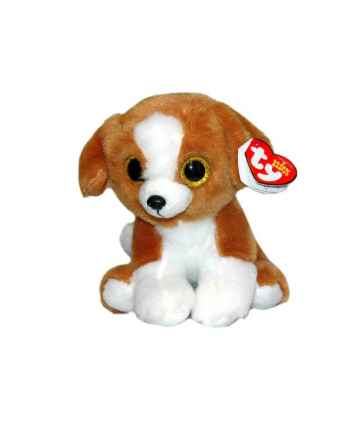 TY BEANIE BABIES SNICKY brązowy-biały pies 15cm 42182