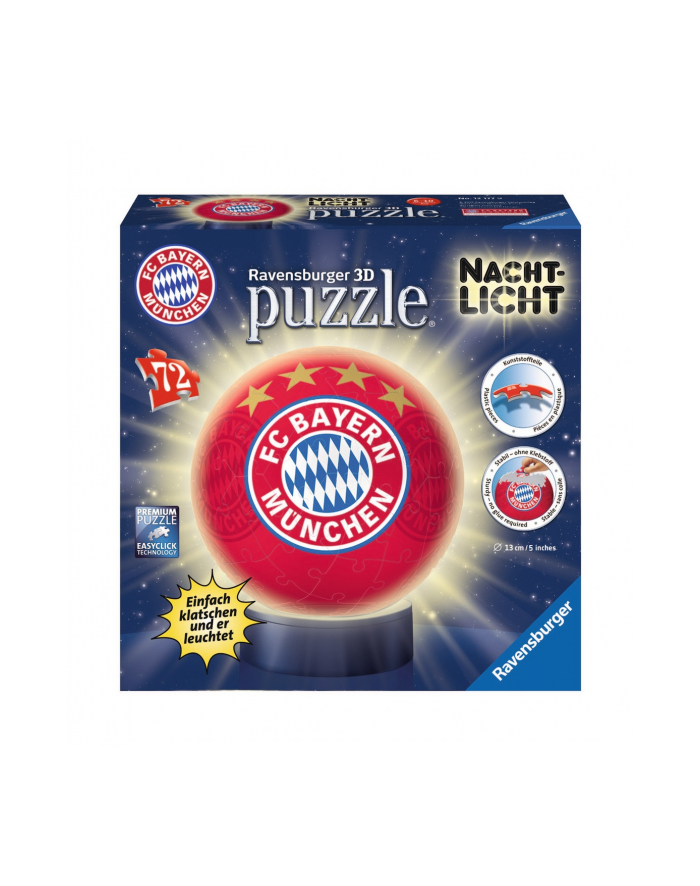 Puzzle 3D Lampka kula Bayern Monachium 121779 RAVENSBURGER główny