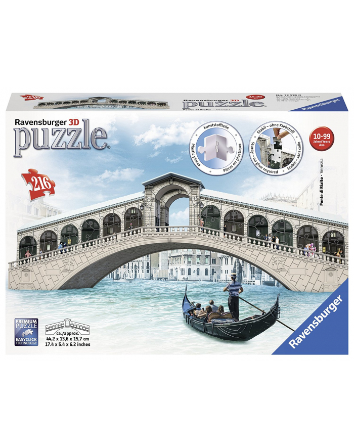 Puzzle 3D 216el Ponte di Rialto Most 125180 RAVENSBURGER główny