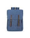 Plecak młodzieżowy z klapą niebieski Basic BENIAMIN - nr 1