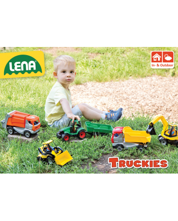 Auto malucha traktor z przyczepą 38cm w pud. NORIMPEX