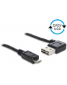 Delock Kabel USB Micro AM-BM 2.0 0.5m Czarny Kątowy Lewo/Prawo USB-A Easy-USB - nr 12