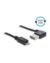 Delock Kabel USB Micro AM-BM 2.0 0.5m Czarny Kątowy Lewo/Prawo USB-A Easy-USB - nr 5
