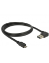 Delock Kabel USB Micro AM-BM 2.0 1m Czarny Kątowy Lewo/Prawo USB-A Dual Easy-USB - nr 10