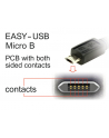 Delock Kabel USB Micro AM-BM 2.0 1m Czarny Kątowy Lewo/Prawo USB-A Dual Easy-USB - nr 12
