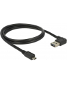 Delock Kabel USB Micro AM-BM 2.0 1m Czarny Kątowy Lewo/Prawo USB-A Dual Easy-USB - nr 6