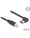 Delock Kabel USB AM-BM 2.0 0.5m Czarny Kątowy Lewo/Prawo USB-A Easy-USB - nr 13