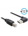 Delock Kabel USB AM-BM 2.0 0.5m Czarny Kątowy Lewo/Prawo USB-A Easy-USB - nr 1