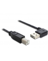 Delock Kabel USB AM-BM 2.0 0.5m Czarny Kątowy Lewo/Prawo USB-A Easy-USB - nr 9