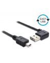 Delock Kabel USB Mini AM-BM 2.0 0.5m Czarny Kątowy Lewo/Prawo USB-A Easy-USB - nr 1