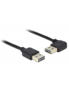 Delock Kabel USB AM-AM 2.0 0.5m Czarny Kątowy Lewo/Prawo USB-A Easy-USB - nr 8