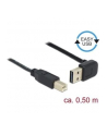 Delock Kabel USB AM-BM 2.0 0.5m Czarny Kątowy Góra/Dół USB-A Easy-USB - nr 4