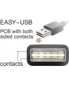 Delock Kabel USB AM-BM 2.0 0.5m Czarny Kątowy Góra/Dół USB-A Easy-USB - nr 6