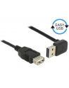 Delock Kabel USB AM-AF 2.0 0.5m Czarny Kątowy Góra/Dół USB-A Easy-USB - nr 1
